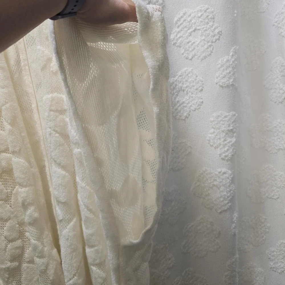 Akemi + Kin Anthropologie Floral Burnout Kimono Cardigan‎ Ivory White OS